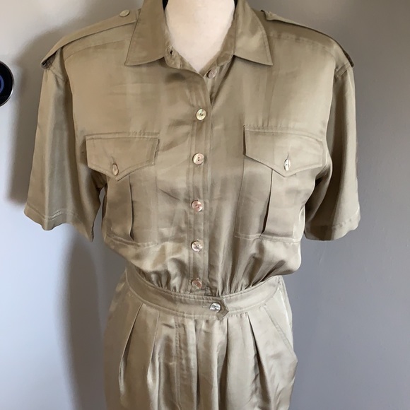 Dennis Goldsmith vintage 100% silk dress - Picture 2 of 10